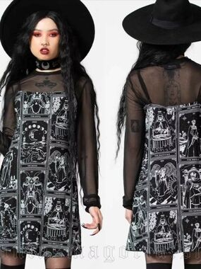 Killstar Believer Tarot Slip Dress, VGUC, Size S